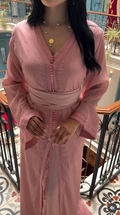 CAFTAN MOUSSELINE GAUFREE